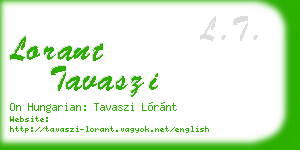 lorant tavaszi business card