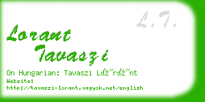 lorant tavaszi business card